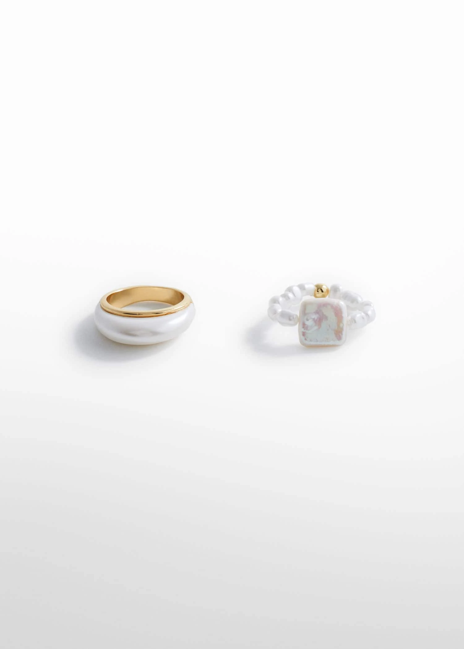 Lot Bagues Effet Nacré 3 Lot Bagues Effet Nacré