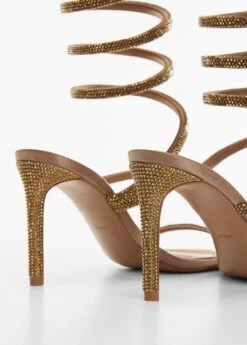 Sandales Talon Lanière Strass -Vêtements Pascher 57096015 CO D1