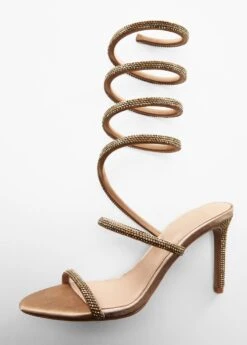 Sandales Talon Lanière Strass -Vêtements Pascher 57096015 CO D5