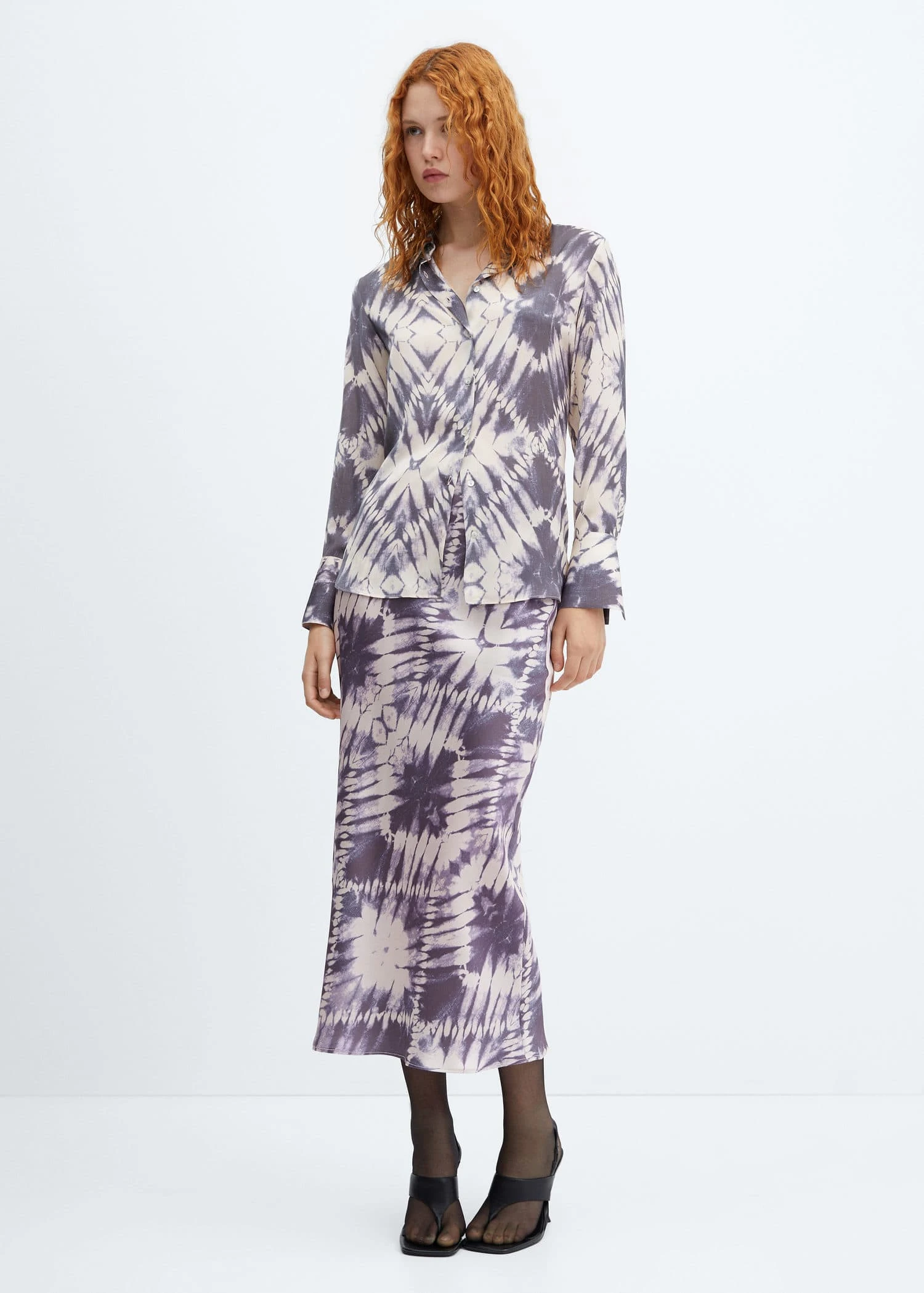 Jupe Tie And Dye Satinée 4 Jupe Tie And Dye Satinée – Image 2