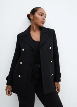 Manteau Laine Boutons Bijoux -Vêtements Pascher 57096029 99 D5