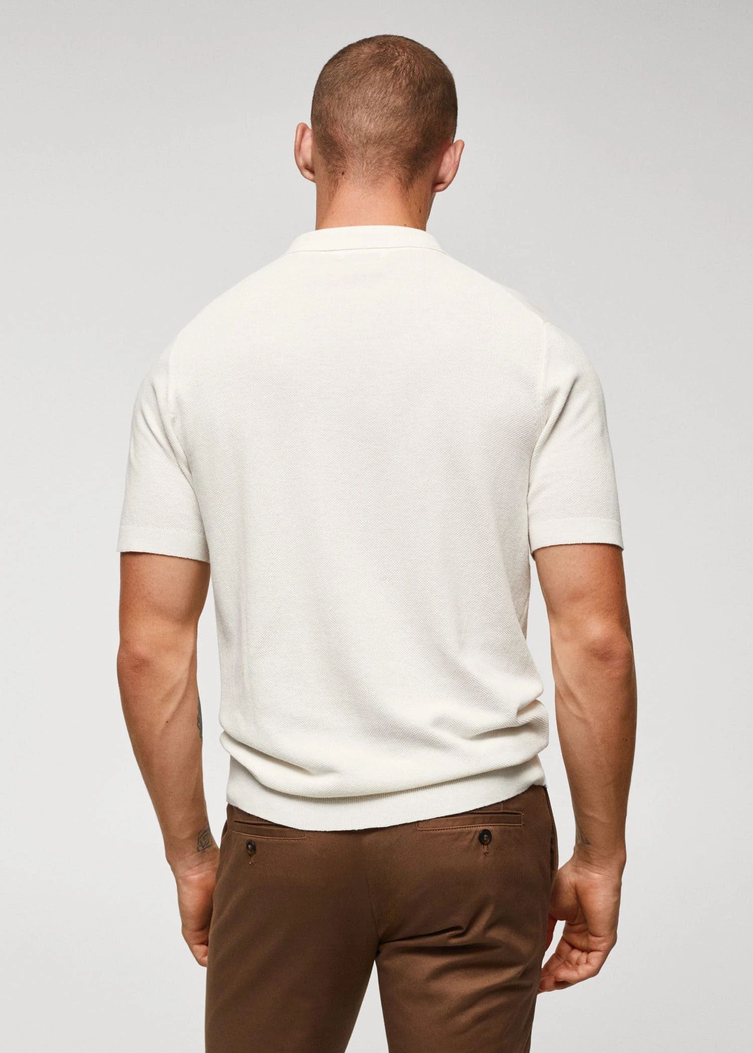 Polo Coton Maille Structuré 5 Polo Coton Maille Structuré – Image 3