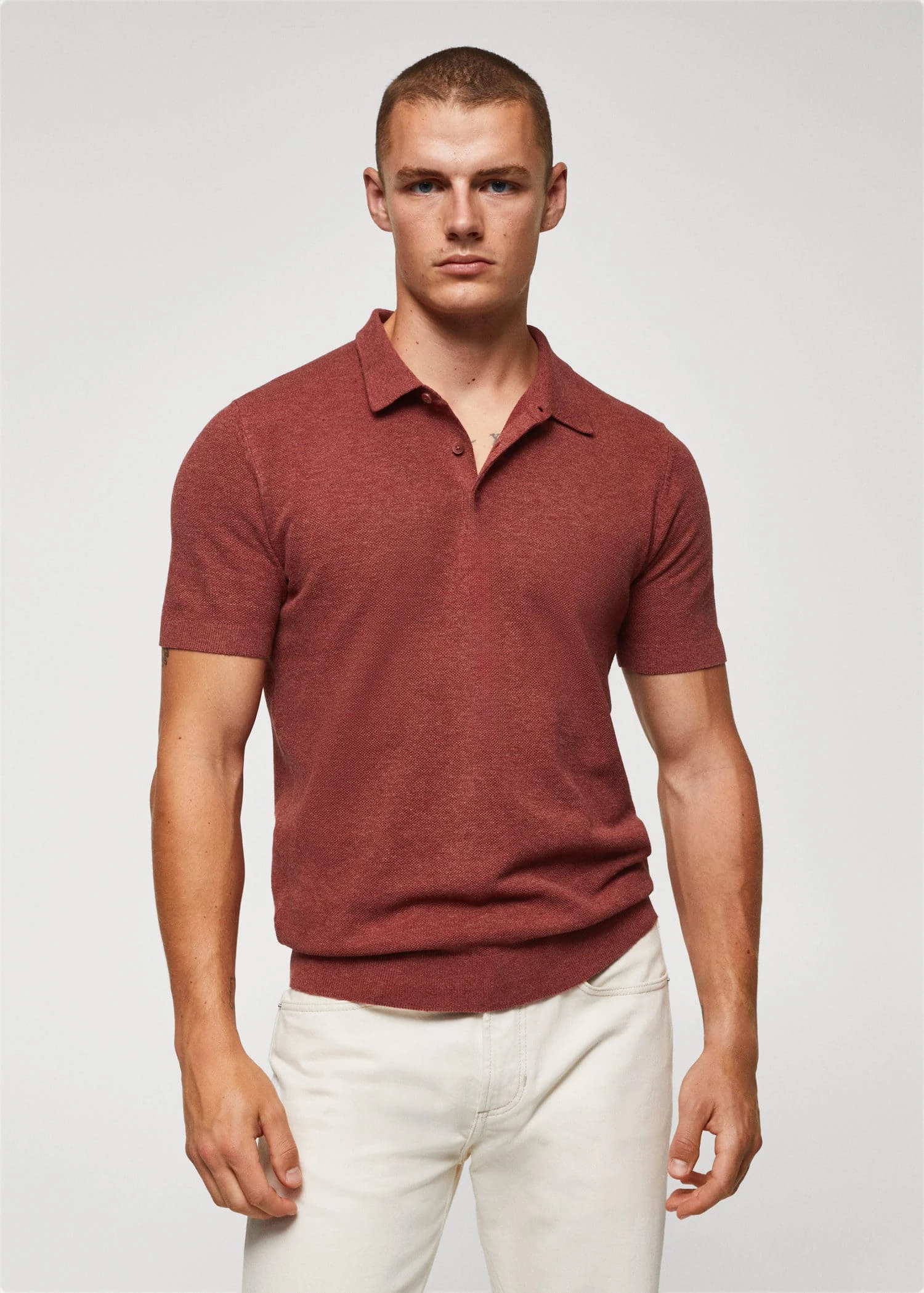 Polo Coton Maille Structuré 17 Polo Coton Maille Structuré – Image 15