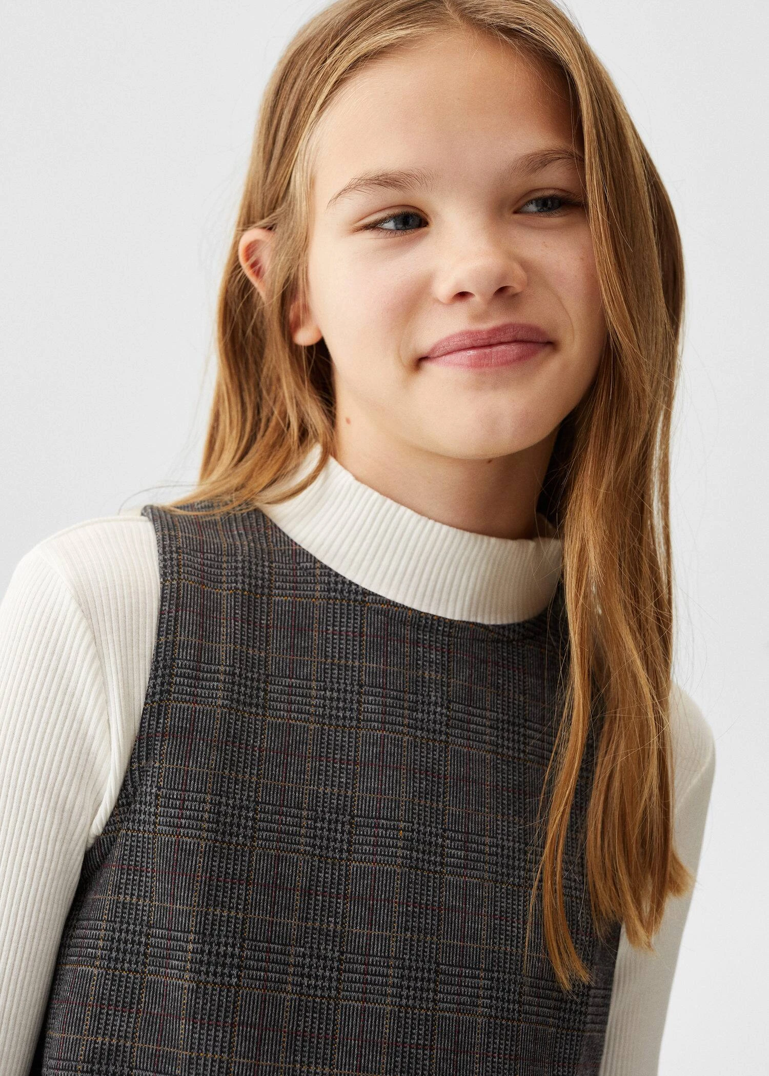 Robe Chasuble à Carreaux 5 Robe Chasuble à Carreaux – Image 3