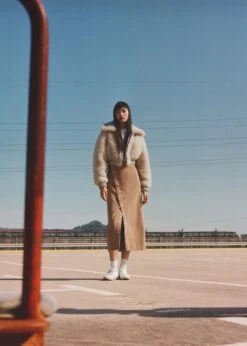 Jupe En Velours Côtelé Boutonnée -Vêtements Pascher 57098267 09 D6