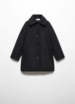 Manteau En Laine Boutonné