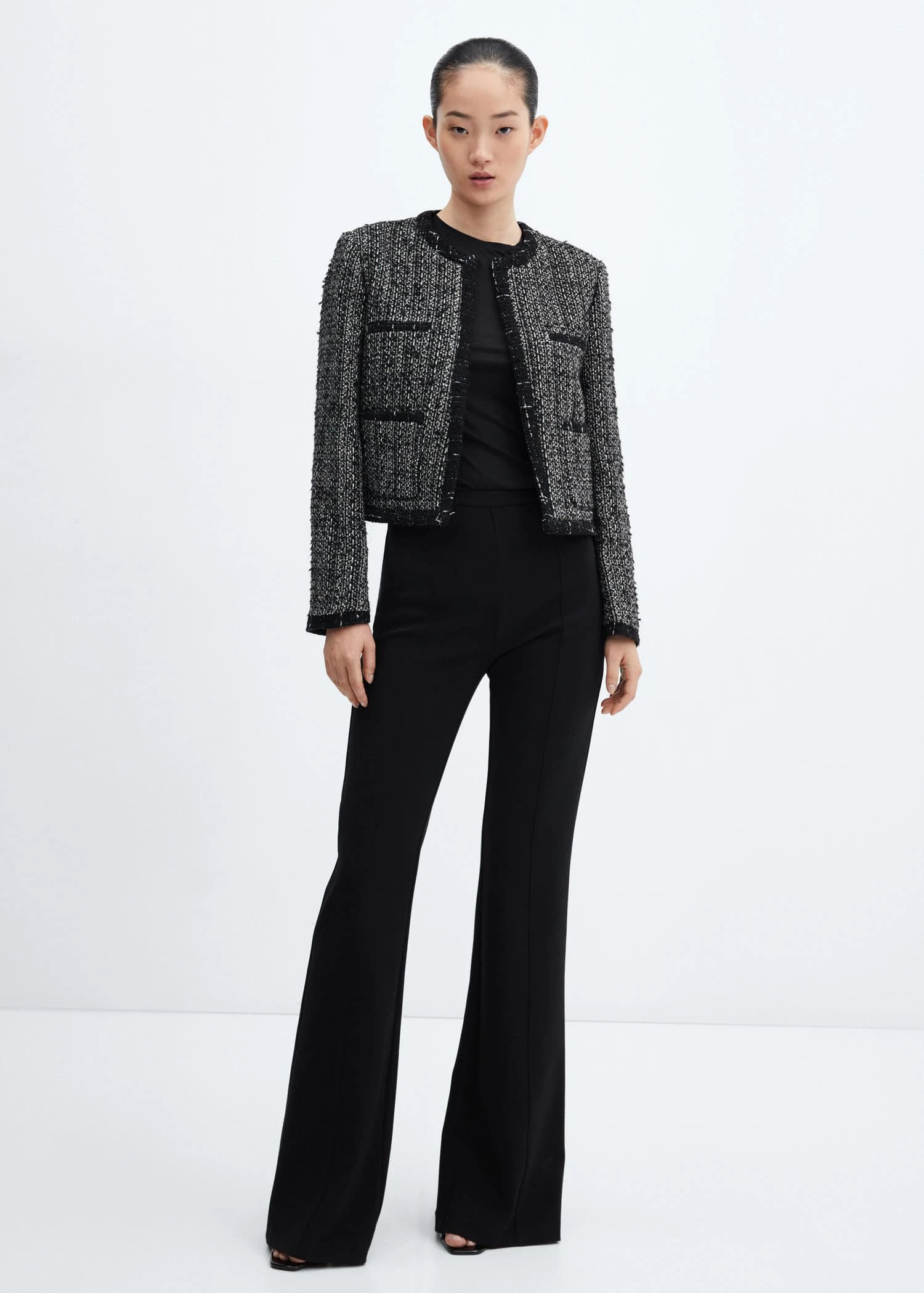 Veste En Tweed à Passepoils 4 Veste En Tweed à Passepoils – Image 2