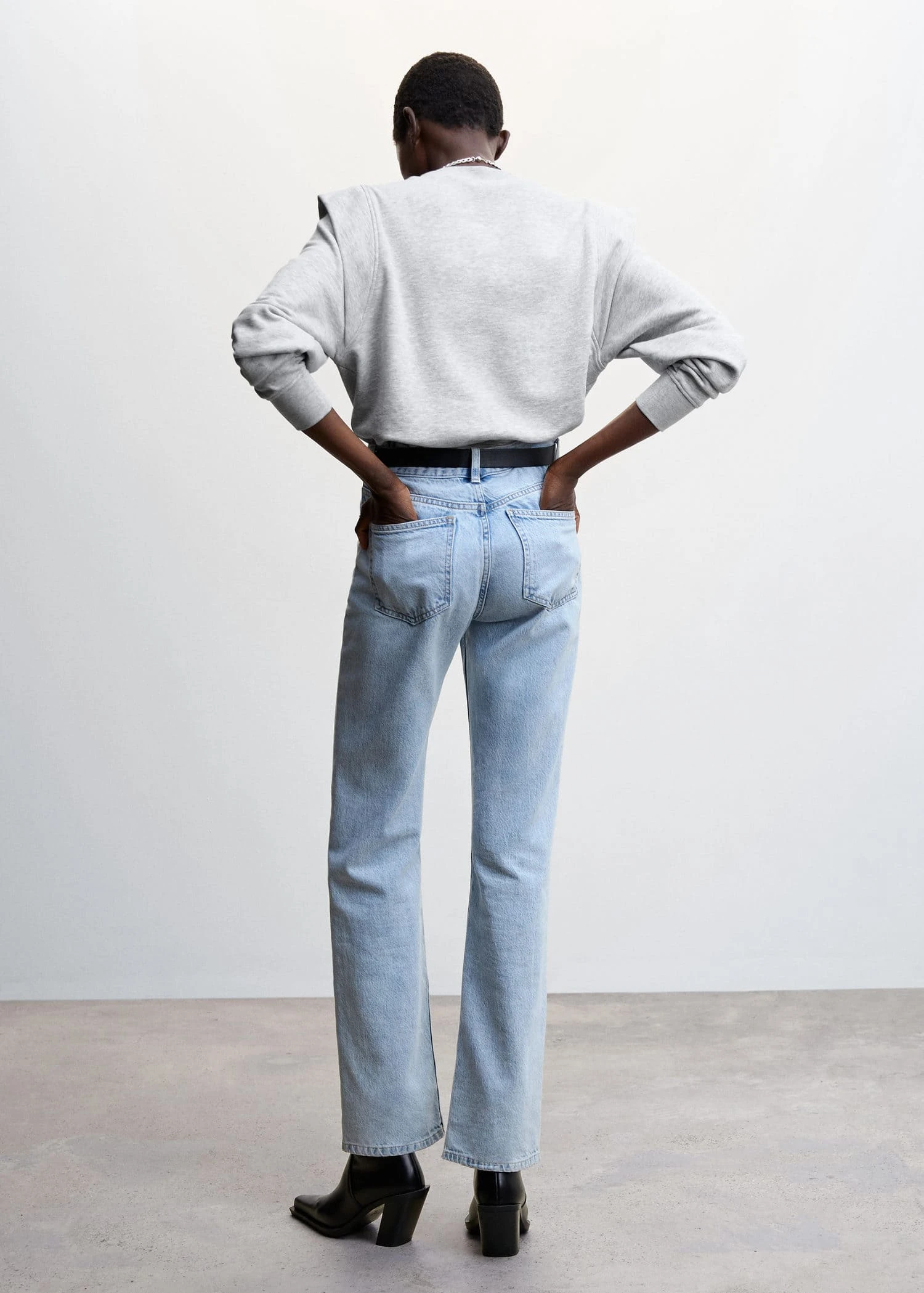 Sweat-shirt épaules Matelassées 5 Sweat-shirt épaules Matelassées – Image 3