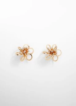 Boucles D’oreilles Cristaux Fleur