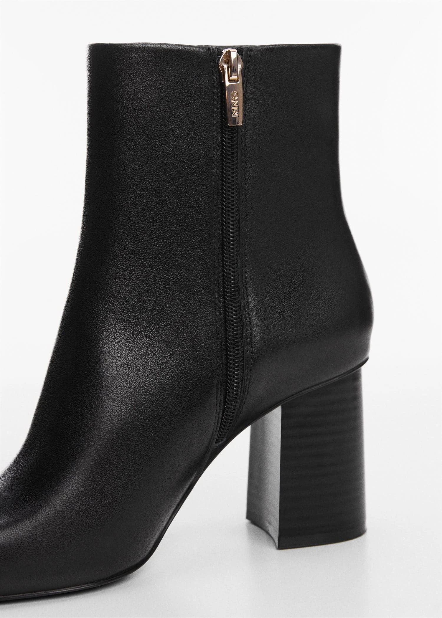 Bottines Cuir Bout Carré 5 Bottines Cuir Bout Carré – Image 3