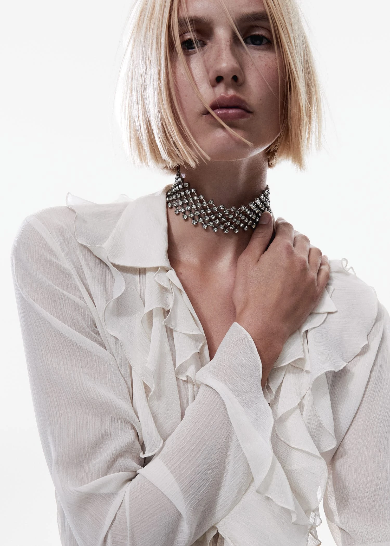 Collier Ras-de-cou Cristaux 3 Collier Ras-de-cou Cristaux